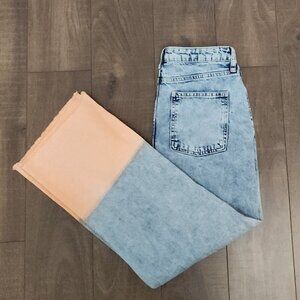 Harper Heritage Jeans Womens Size 28 Blue/Orange Wide Leg